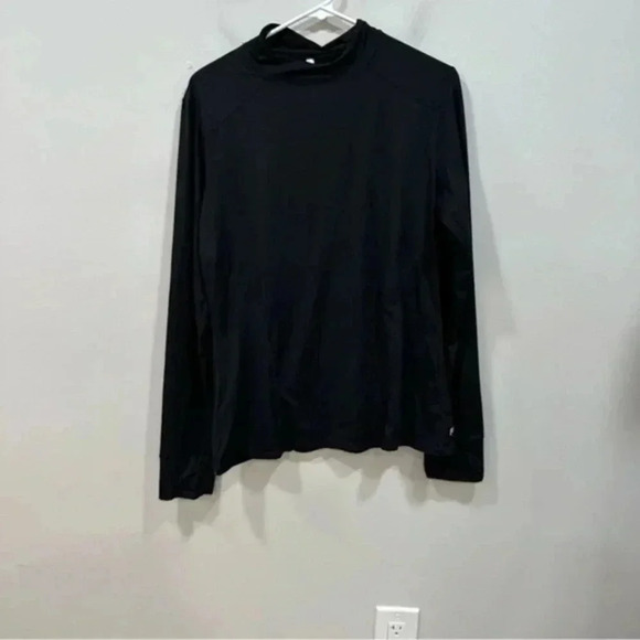 🍁 Fabletics black Phoenix Long-Sleeve Top Large - Picture 3 of 13